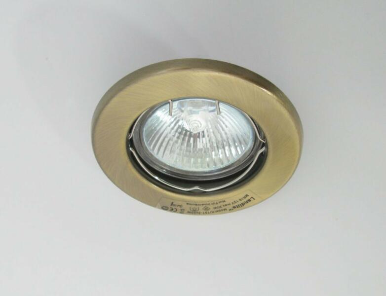 Halogén, GU5.3 (MR16), 3x20W, Ø80mm, fix, antik bronz, spot lámpa szett (KIT-57A-3)