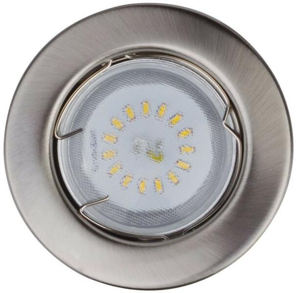 LED, GU10, 3x1, 5W, Ø80mm, fix, matt króm, spot lámpa szett (KIT-57A-3)