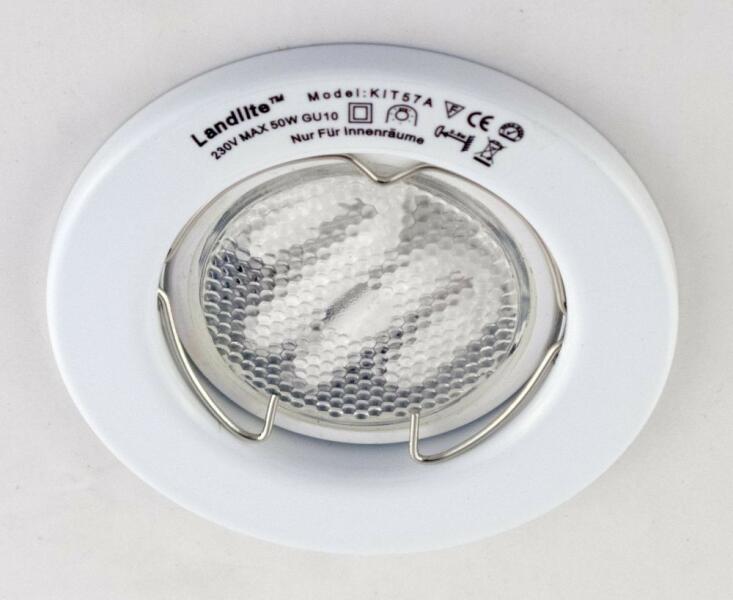 Energiatakarékos, GU10, 3x7W, Ø79mm, fix, fehér, spot lámpa szett (KIT-57A-3)