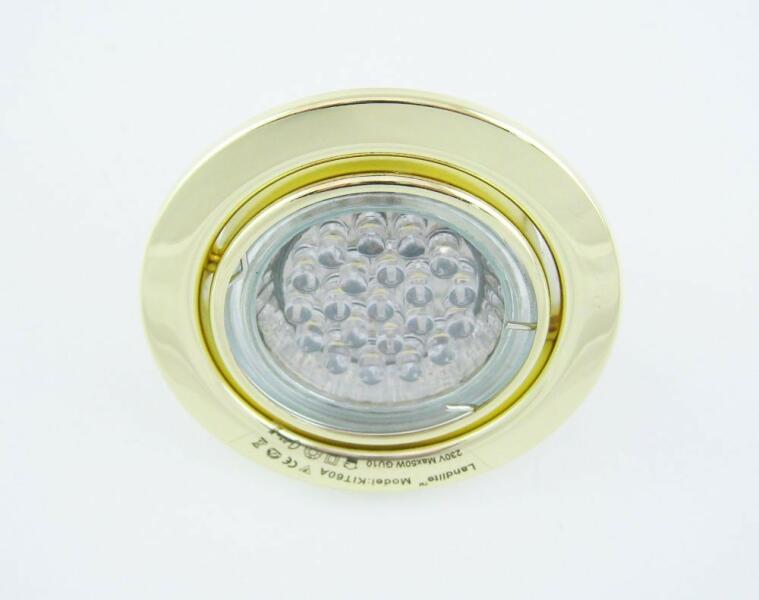 LED, GU10, 3x1, 5W, Ø79mm, billenő, arany, spot lámpa szett (KIT-60A-3)