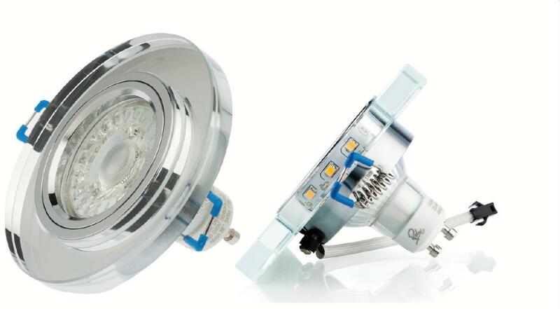 DF-9303-3, LED Kristall beépíthető lámpatest, 3.5W LED csík és adapterrel