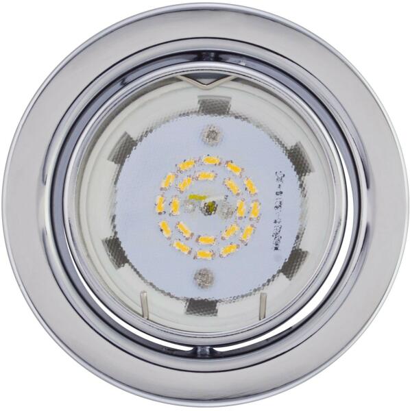 LED, GU10, 3x3W, Ø80mm, billenő, matt króm, spot lámpa szett (KIT-60A-3)