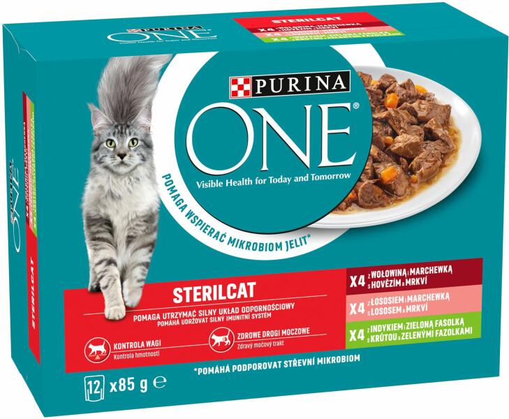 Sterilcat beef, salmon, turkey & vegetables 12x85 g
