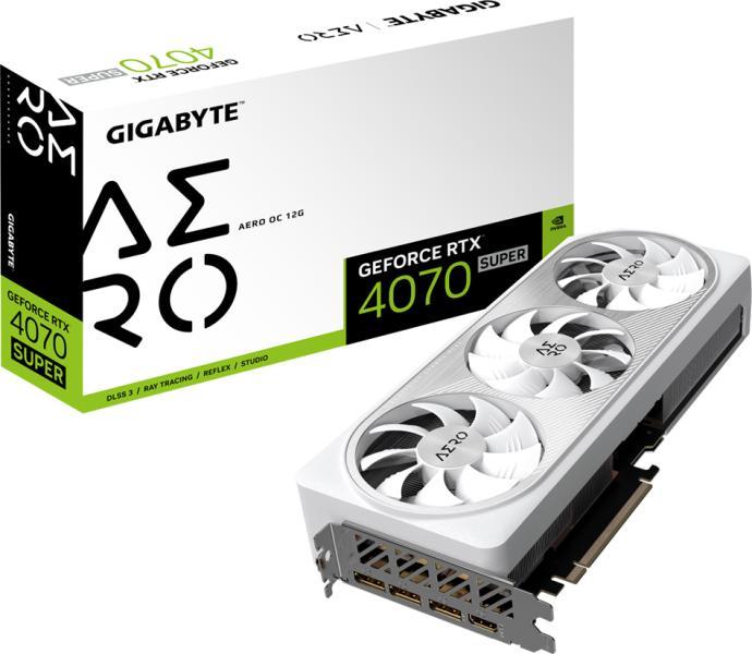 GIGABYTE GeForce RTX 4070 SUPER AERO OC 12GB GDDR6X (GV-N407SAERO