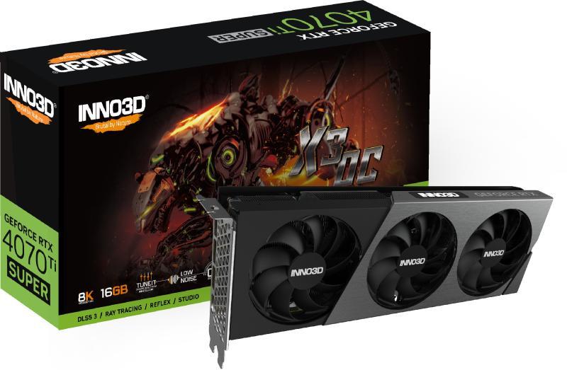 Inno3D GeForce RTX 4070 Ti Super 16GB GDDR6X X3 OC (N407TS3-166XX