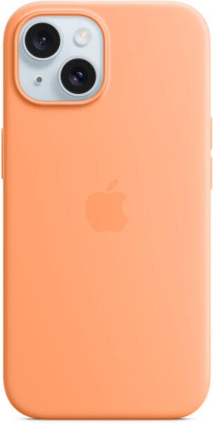 iPhone 15 MagSafe silicone case orange sorbet (MT0W3ZM/A)