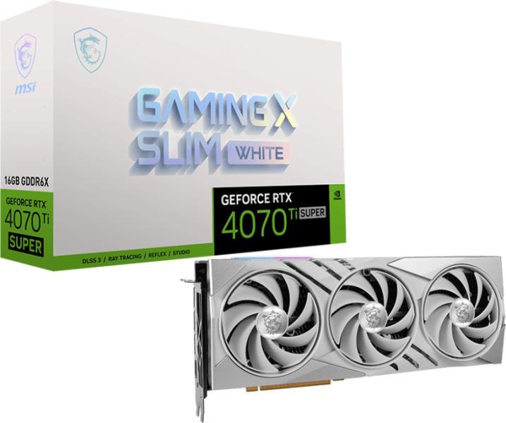 MSI GeForce RTX 4070 Ti SUPER GAMING X SLIM WHITE 16GB GDDR6X