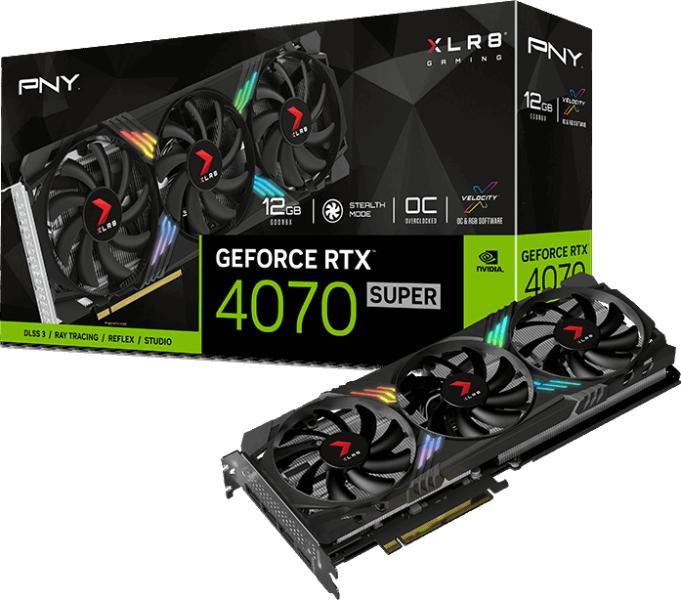 GeForce RTX 4070 SUPER XLR8 Gaming 12GB GDDR6X (VCG4070S12TFXXPB1-O)