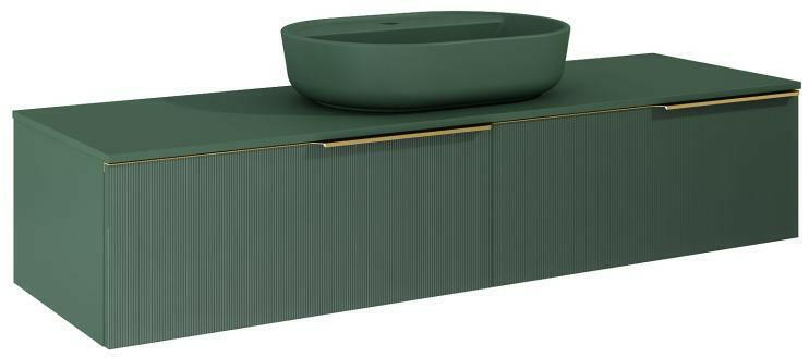 márványpult 160x46 cm, matt zöld AR-168226 (AR-168226)