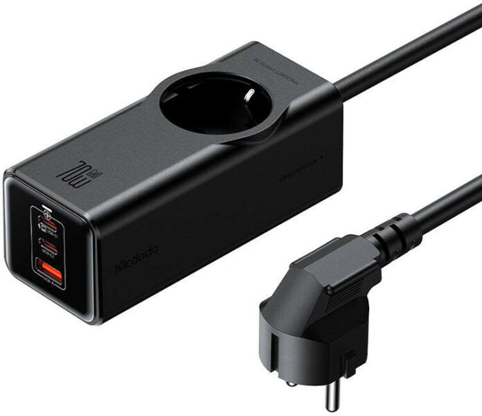 Power Strip GaN 1 Plug + 3 USB (CH-4620)