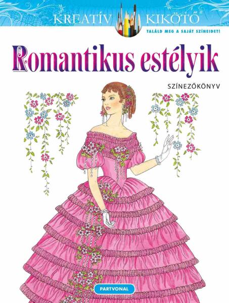 Romantikus estélyik színezőköny