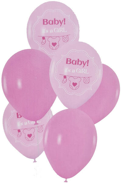 6 darabos latex lufi szett - Babaváró - Baby! It’s a girl