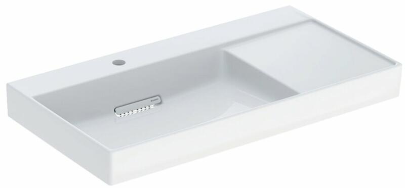 One 90x48 cm KeraTect left white (505.039.00.1)