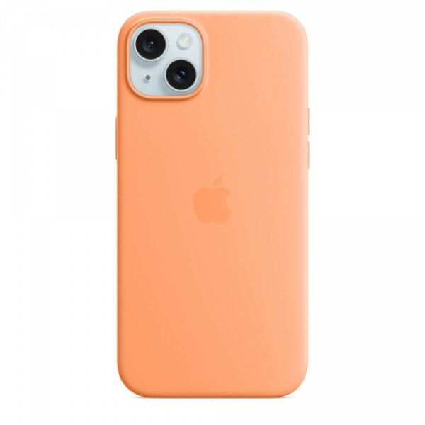 iPhone 15 Plus MagSafe Silicone case orange sorbet (MT173ZM/A)