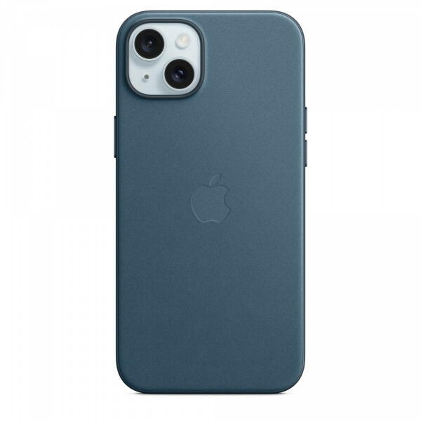iPhone 15 Plus FineWoven MagSafe cover pacific blue (MT4D3ZM/A)