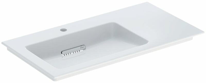 One Slim 90x48 cm KeraTect left shiny white (505.007.00.1)