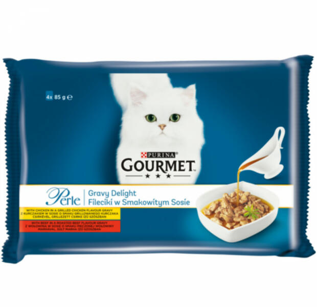 Perle Gravy Delight chicken & beef 4x85 g