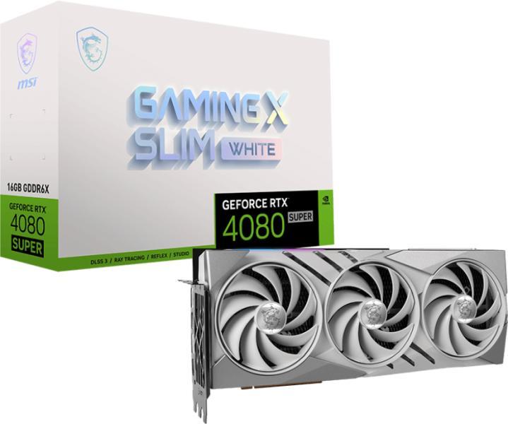 MSI GeForce RTX 4080 SUPER GAMING X SLIM WHITE 16GB GDDR6X 256bit