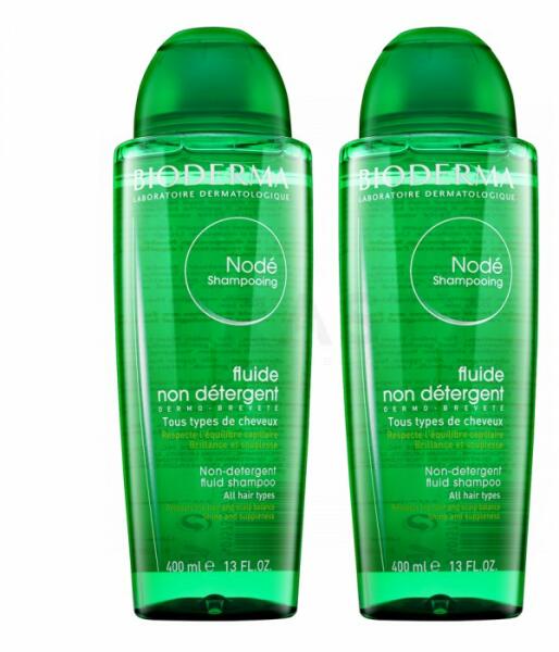 Nodé Non-Detergent Fluid Shampoo nem irritáló sampon minden hajtípusra 2 x  400 ml