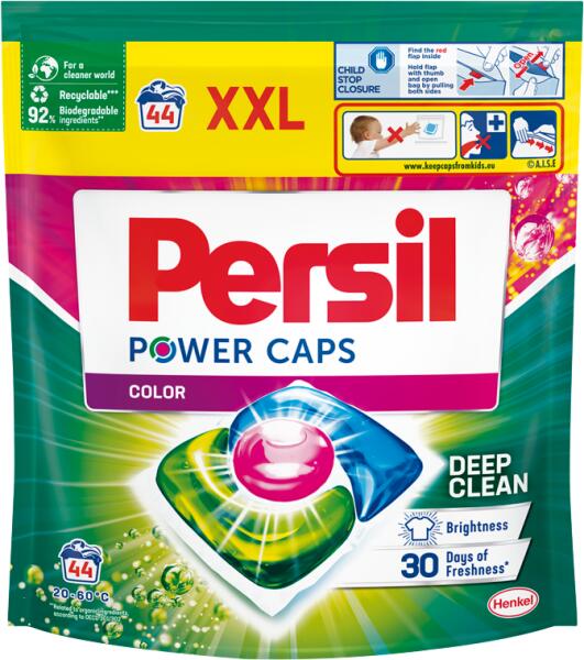 Power Caps Color mosószer koncentrátum gépi mosáshoz színes ruhadarabokhoz 44 mosás 616 g