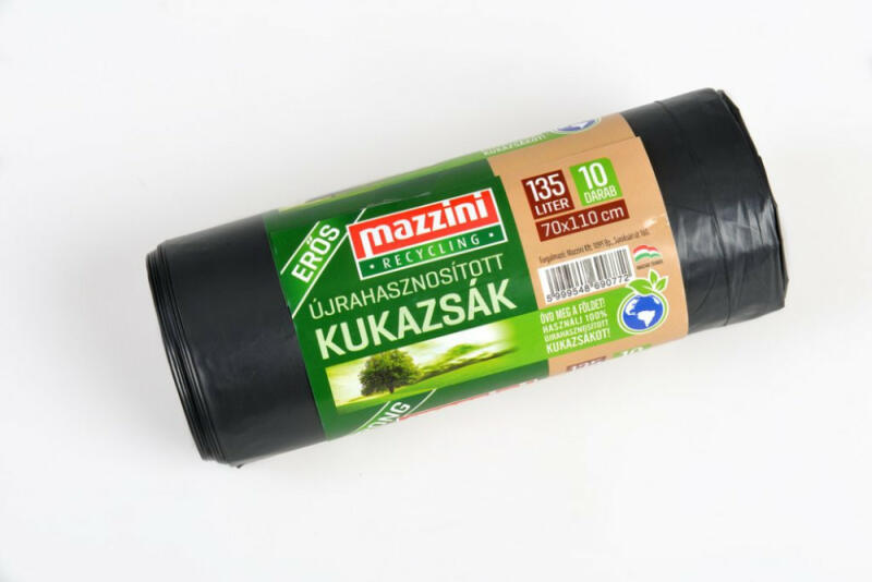 Kukazsák - MAZZINI erős újrahasznosított 135L 10 db/tekercs