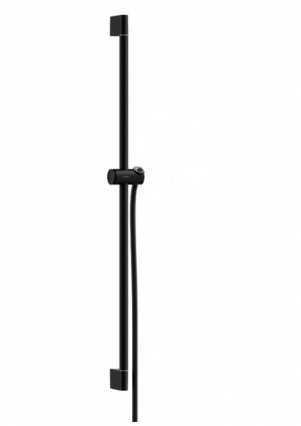 Unica Zuhanyrúd Pulsify S 90 cm, toló csúszkával és zuhanytömlővel, matt fekete 24401670 (24401670)