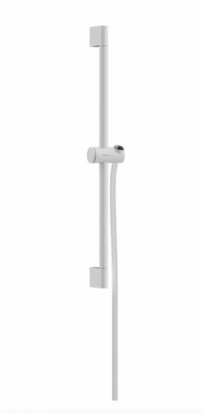 Unica Zuhanyrúd Pulsify S 65 cm, toló csúszkával és zuhanytömlővel, matt fehér 24400700 (24400700)