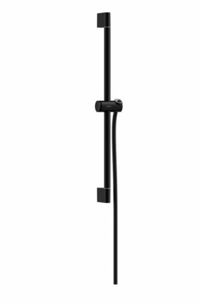 Unica Zuhanyrúd Pulsify S 65 cm, toló csúszkával és zuhanytömlővel, matt fekete 24400670 (24400670)