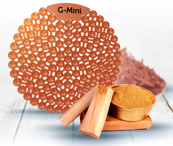 G-Mini Bergamot-Sandalwood - bergamott-szantálfa piszoár illatosító betét, kompakt méret, 45 napos fokozott illatanyag-tartalom (G-MINI-BERGAMOT)