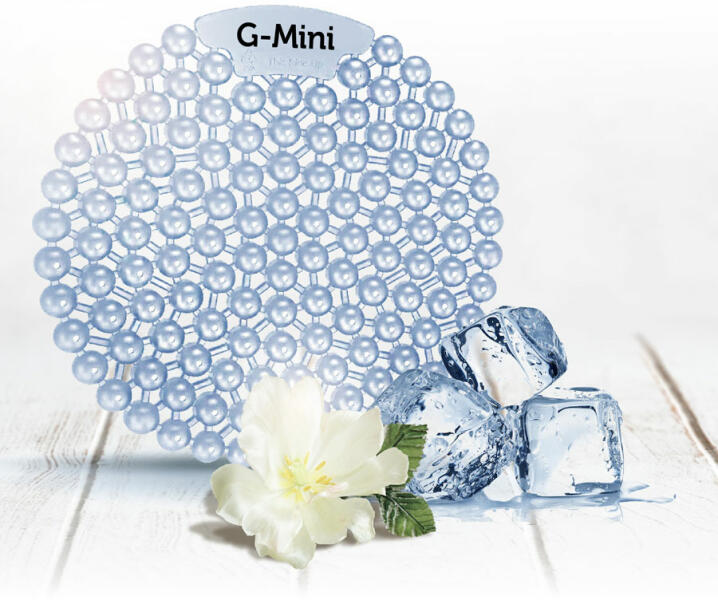 G-Mini Ice Cool - jeges frissesség piszoár illatosító betét, kompakt méret, 45 napos fokozott illatanyag-tartalom (G-MINI-ICE)