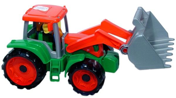 Markolós traktor homlokrakodóval, sofőrrel 33cm (04407)