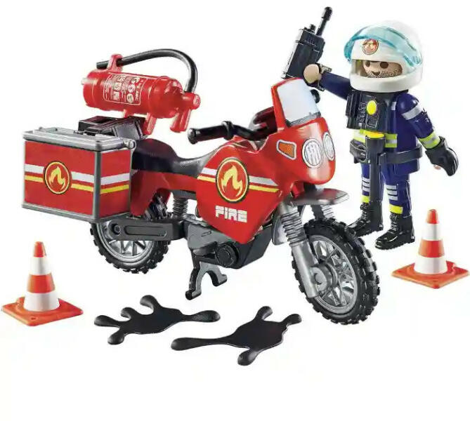 Action Heroes Motoros tűzoltó balesetnél játékszett (71466)