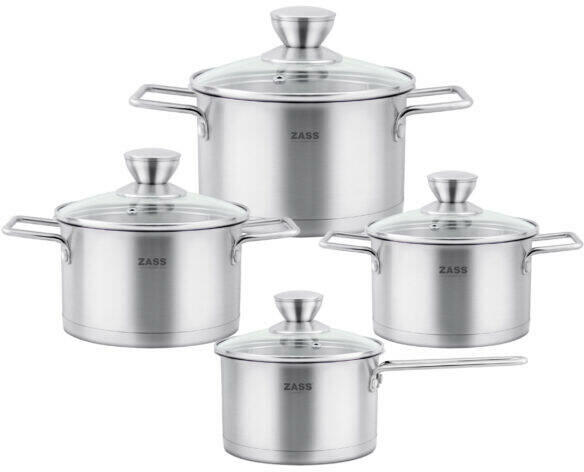 Zass Gourmet Set Oale Zass Gourmet ZG-SCS 03 Inox Cu Capac 8 Piese