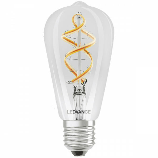 E27 ST64 LED izzó 4.5W = 30W 2700K Meleg RGB 300lm 300° LEDVANCE SMART+ WIFI izzószál szabályozható (4058075609914)