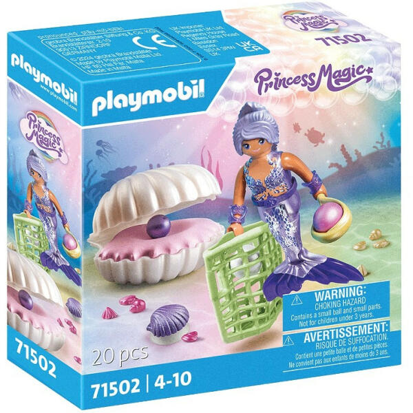 Hableány gyöngyház kagylóval (71502)