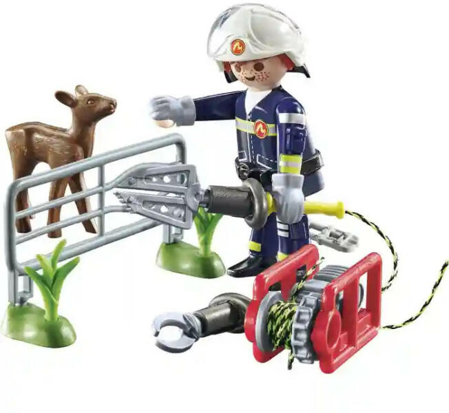 Action Heroes Tűzoltó állatmentés közben játékszett (71467)