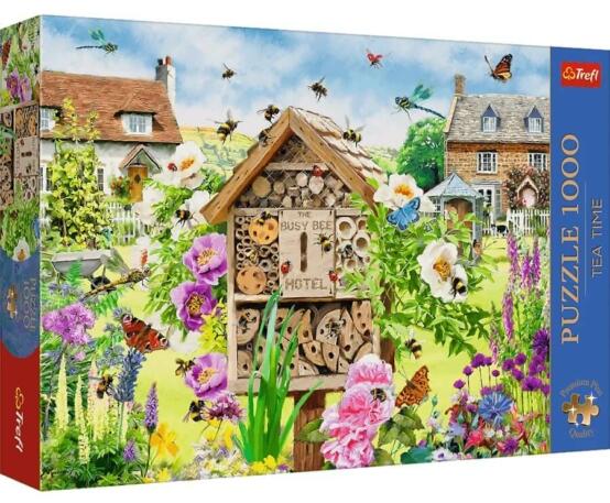 Trefl Premium Plus Quality - Puzzle Tea Time: Il Mondo Degli Uccelli, 1000 Pezzi, Atmosfera Nostalgica