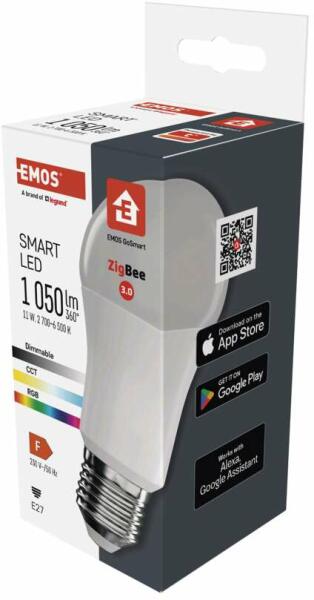 GoSmart LED izzó E27 (11W/1050 lm) körte A60 - RGB (ZQZ515R)