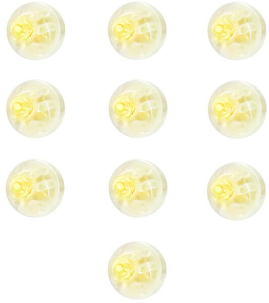 LED golyók, világító lufihoz, meleg fehér, 10db (LUFI383559)