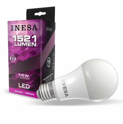 Led körte égő 14W, 1520 lumen, 120W izzó helyett. E27, 70 mm, hideg fehér. Nem vibrál a fénye! (LLK14W60612E27CW)