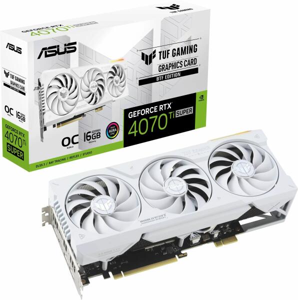 ASUS TUF Gaming GeForce RTX 4070 Ti SUPER BTF White OC Edition