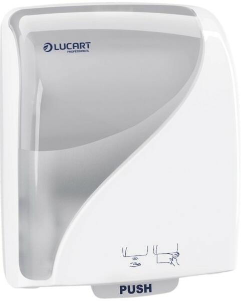 Lucart Identity Autocut Towel Dispenser 2.0 (Műanyag dudás tekercsekhez) tekercses kéztörlő adagoló fehér (892980S)