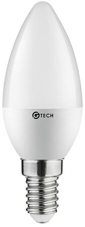 LED fényforrás, G-TECH, E14, gyertya, SMD2835, 6W, 470lm, 52mA, 3000K, 160°, 230V/AC (GTV-GT-SMGC30B-60) (GTV-GT-SMGC30B-60)