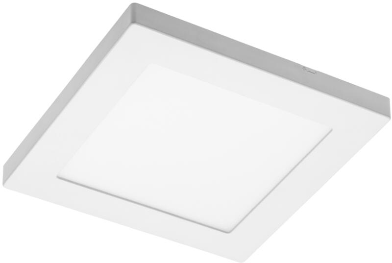 Mennyezeti LED lámpa, süllyesztett, MOZA, 12W, 1000lm, 4000K, IP40, 120fok, 230V, 180 mm, négyzet (GTV-LD-MZ12WKW-NB) (GTV-LD-MZ12WKW-NB)