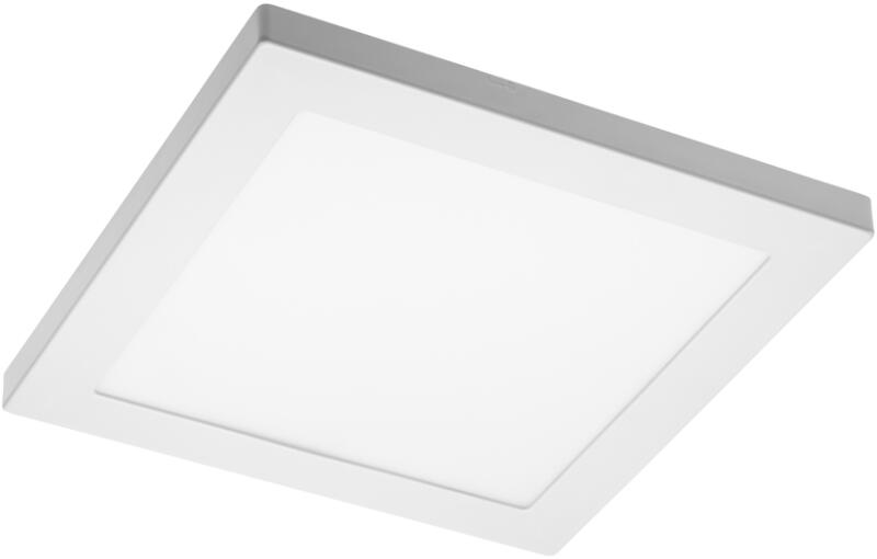 Mennyezeti LED lámpa, süllyesztett, MOZA, 18W, 1500lm, 4000K, IP40, 120fok, 230V, 230 mm, négyzet (GTV-LD-MZ18WKW-NB) (GTV-LD-MZ18WKW-NB)