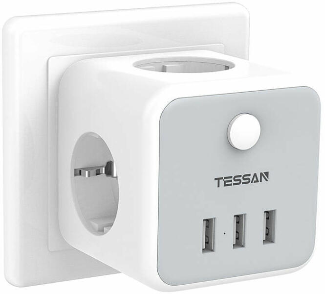3 Plug + 3 USB Switch (TS-301-DE)