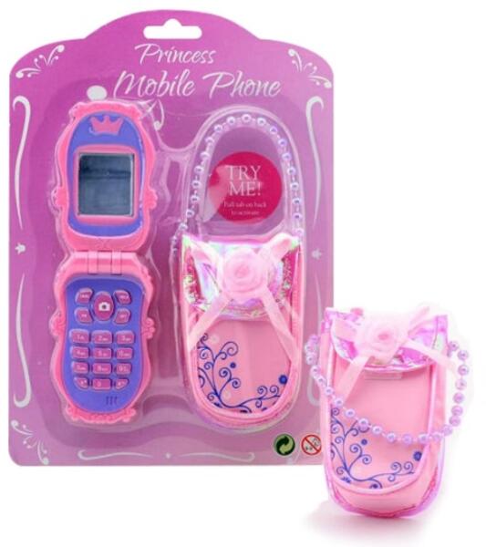 Játék mobiltelefon tokkal - rózsaszín (1415/27575)