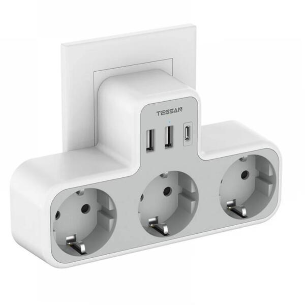 3 Plug + 3 USB (TS-323-DE)