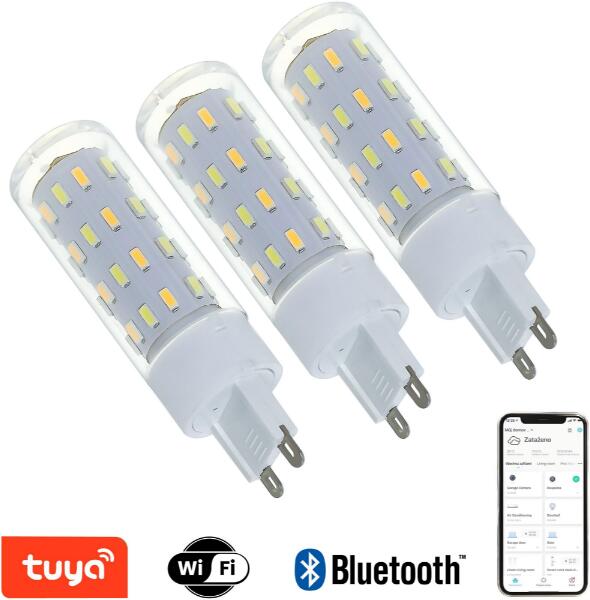 NEO LITE Smart Szett 3x LED izzó G9 4 W CCT, dimmelhető, WiFi, TUYA (07763C)