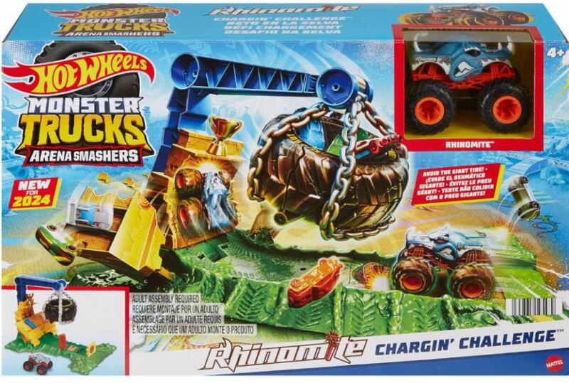 Hot Wheels - Monster Trucks Live Aréna Rhinomite Zúzda (HTP18)